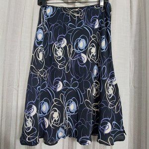 Silk Alfani Multicolored Patterned Skirt Size 14w